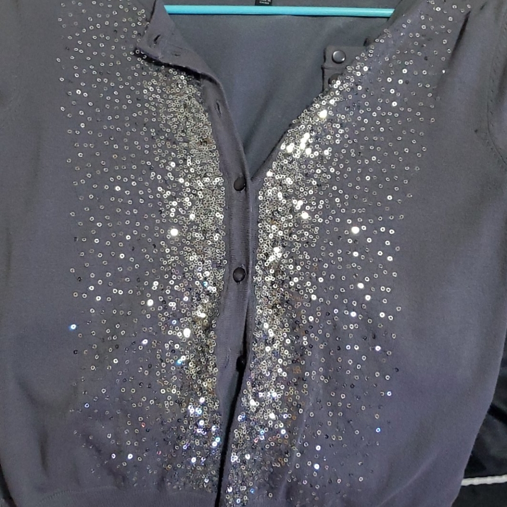 Dress up sequin button up